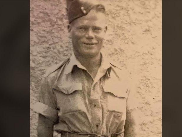 Wully Wilson's great grandad Jimmy Millar in Sicily, 1943