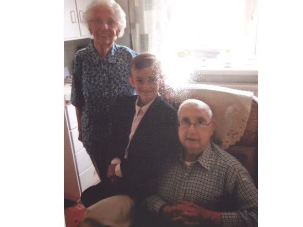Julie Upton Pendered said: "Our late friends and neighbours and our son's honorary grandparents. Bletchley girl Betty Gilbert (Randall) and Bevin Boy Donald Britchford both of Higham Ferrers."