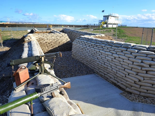The trench at Shoreham Fort