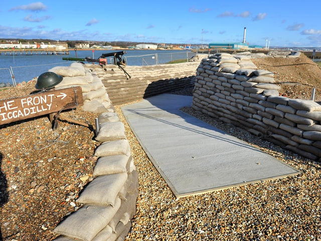 The trench at Shoreham Fort