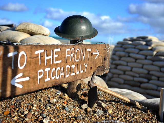 The trench at Shoreham Fort
