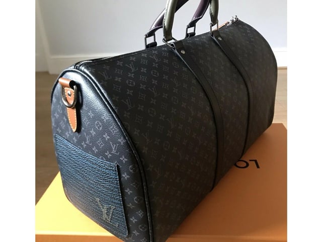 It's a handbag to those without a keen eye for designer gear. It's a Limited Edition Virgil Abloh Patchwork Collection M56855 Keepall Bandouliere 50 to those with and with bids already over £1,000. Current bid: £1,020.00. Ends: 10 Nov, 2020: