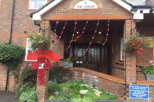 Staff at The Lodge decided tomake a display outside for everyone to see and enjoy as they walk past