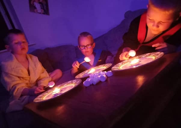 Local town and district councillor Cara Jade Sandy said: "We brought the bonfire inside! Toasted marshmallows!" EMN-200611-170546001