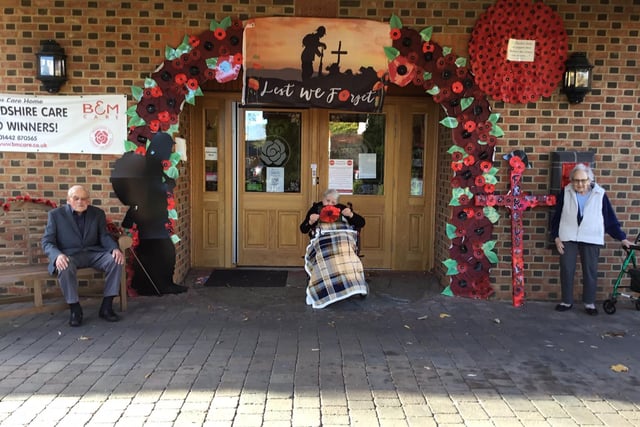 Ashlyns Care Home have paidtribute to the fallen