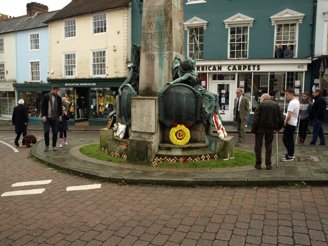 Remembrance Sunday 2020 in Lewes. Picture: Robert Gattoni