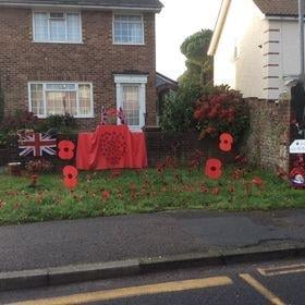 Pam Britton, long serving member of Westham WI, created this tribute for Remembrance Sunday