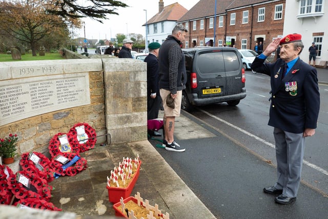 Selsey remembers the fallen on Remembrance Sunday 2020. Picture: Chris Hatton