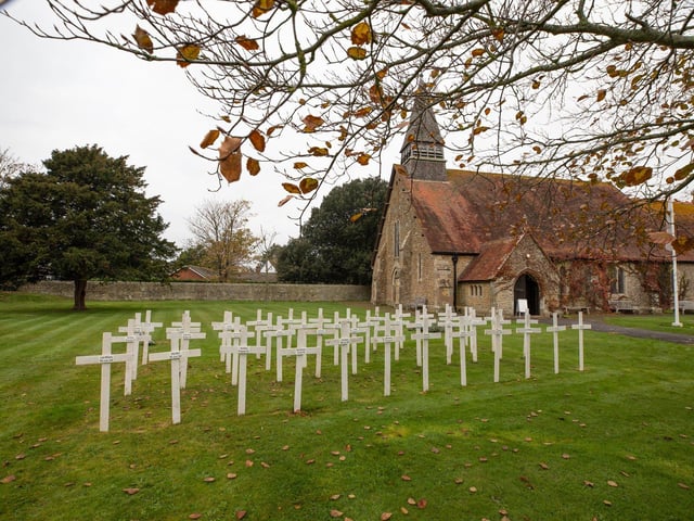 Selsey remembers the fallen on Remembrance Sunday 2020. Picture: Chris Hatton
