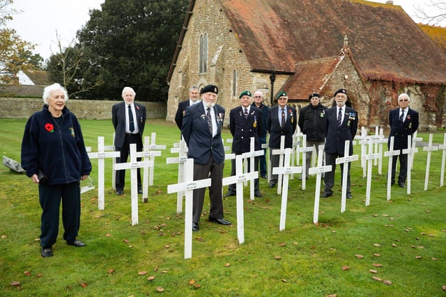 Selsey remembers the fallen on Remembrance Sunday 2020. Picture: Chris Hatton
