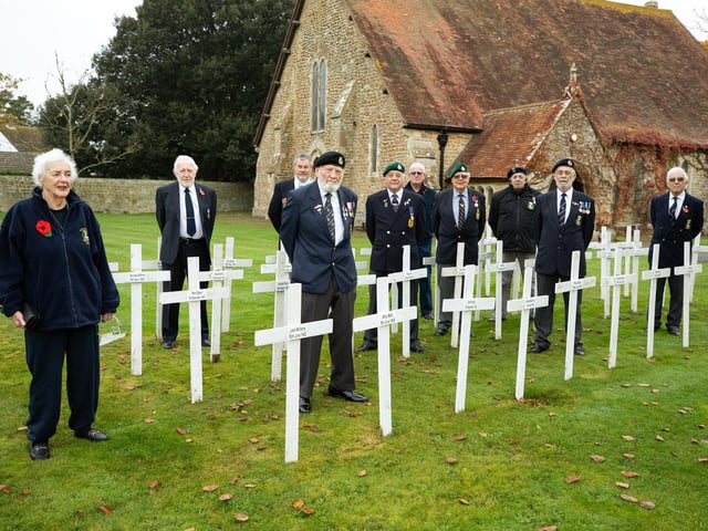 Selsey remembers the fallen on Remembrance Sunday 2020. Picture: Chris Hatton