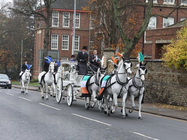 The funeral today.
