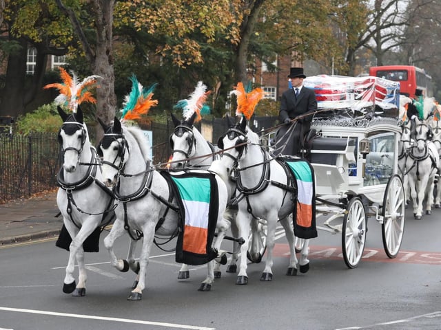 The funeral today.