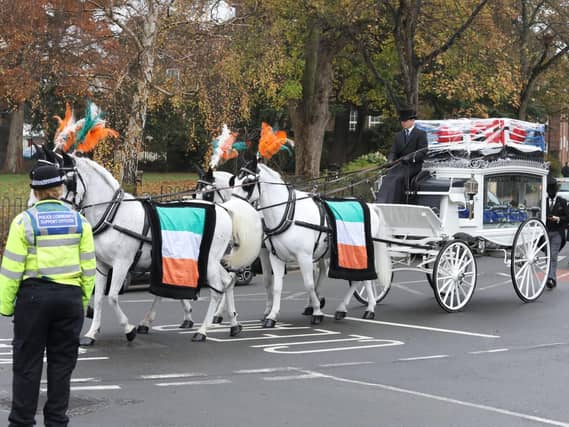 The funeral today.