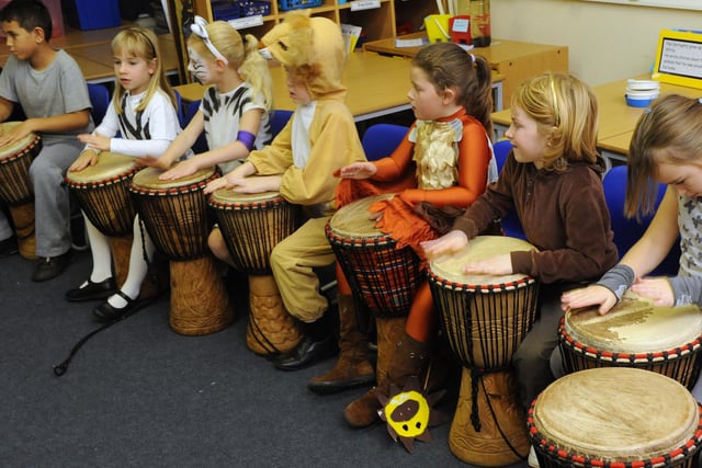 Africa day at Thomas A'Becket First School in Tarring. Picture: Stephen Goodger