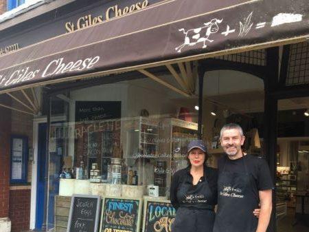 The cheese shop was the first to be named a ‘business hero’ after remaining open during the spring lockdown.
The owners wanted to avoid closing, so allowed customers to collect from the door rather than entering the shop, as well as offering deliveries.