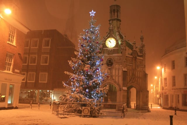 Chichester in the snow in 2010