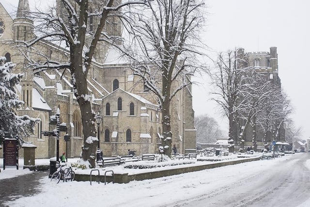 Chichester in the snow in 2010