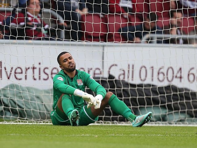 Town came out on the wrong end of a nine-goal thriller at Sixfields... On target for Cobblers were Marc Richards (26)m, Ivan Toney (78, 89) and Darren Carter (90)