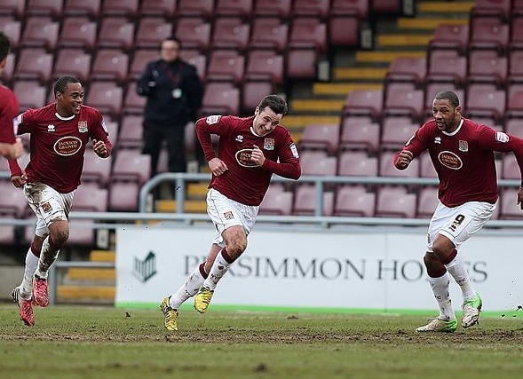 One of 10 straight home league wins for the Cobblers on their way to the play-off final at Wembley. Goals from Chris Hackett (9) and Roy O'Donovan (30)
