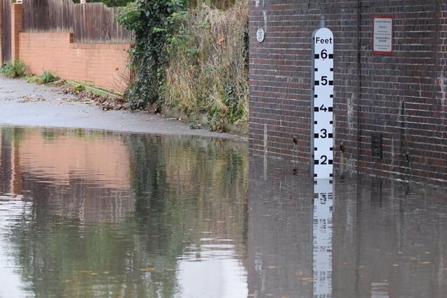 Flooding in Westcourt Drive, Bexhill. Picture: Dan Jessup