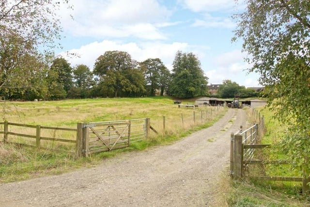 The land is currently home to farm buildings which will be demolished to make way for the eco-friendly home