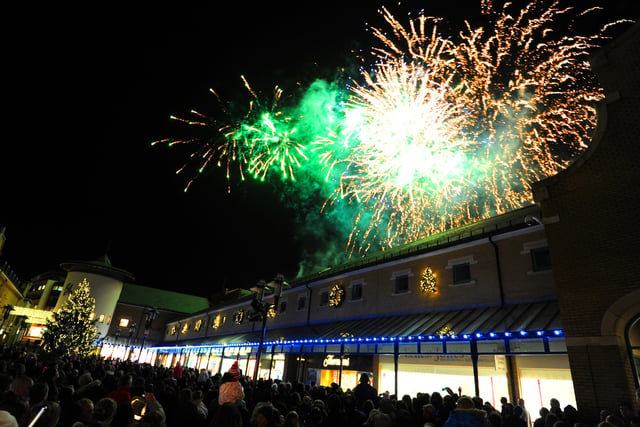 Priory Meadow Christmas light switch on 2010. Pictures: Justin Lycett