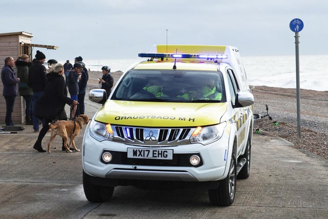 A large-scale rescue mission was launched after a fishing boat sunk near Newhaven. Photo: Eddie Mitchell