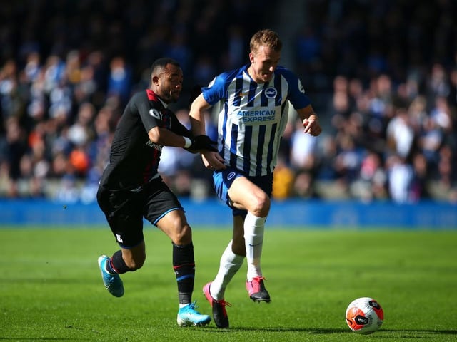 Came on in the final minutes and helped Brighton see out the victory