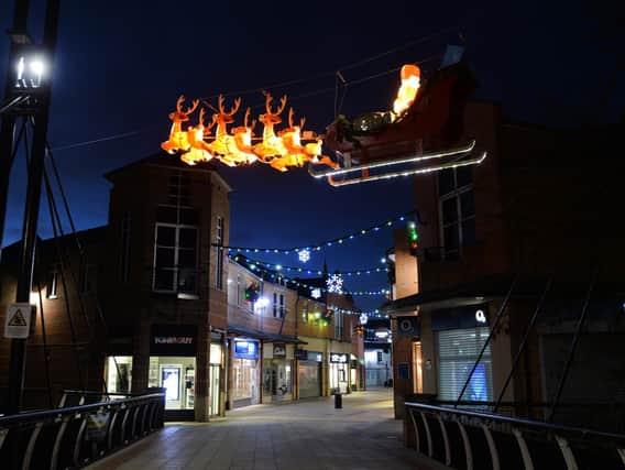 Market Harborough Christmas lights were switched on during Friday evening.