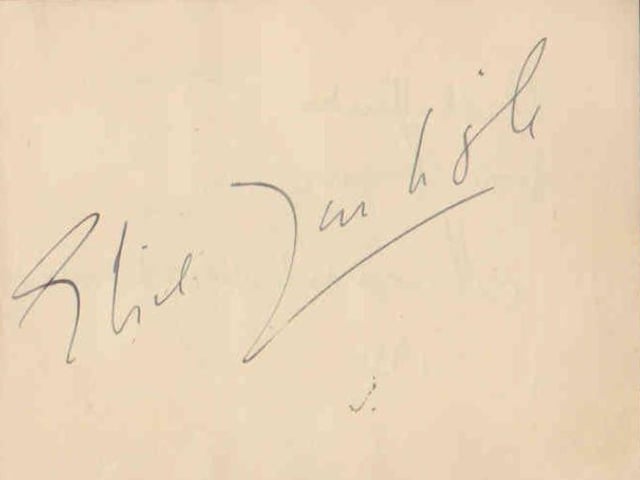 Gladys Brown's autograph book featuring signatures from the world of music hall and film in the 1930s, including Billy Cotton