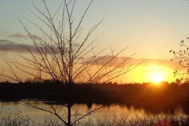 Carol Macfarlane -  the sun setting over Crown Lakes