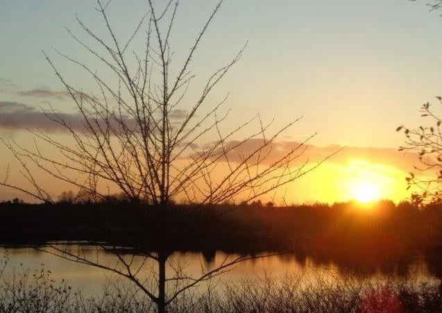 Carol Macfarlane -  the sun setting over Crown Lakes