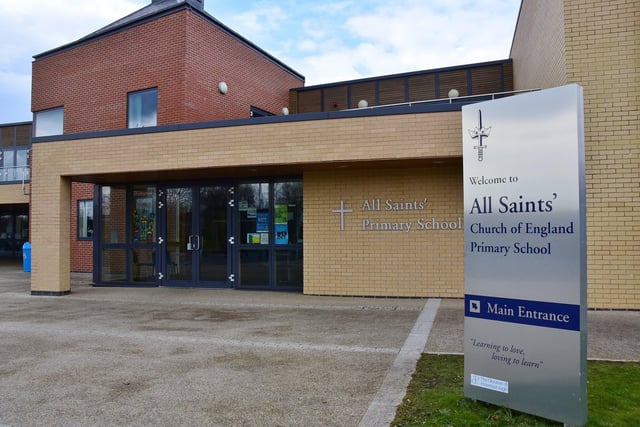 All Saints CofE (Aided) Primary School: -0.3%