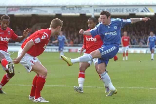 10) Posh 1, Charlton 5, League One, 2010: Gary Johnson’s Posh were 4-0 down in 38 minutes on centre-back Lewin Nyatanga’s debut for the club. He played alongside Kelvin Langmead. Lee Tomlin is pictured during that game. Grant McCann scored the consolation goal for a Posh team that won promotion that season, after a change of manager.