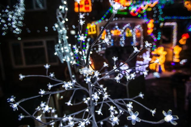 The house is covered by more than 100 lights. Photo: Kirsty Edmonds.
