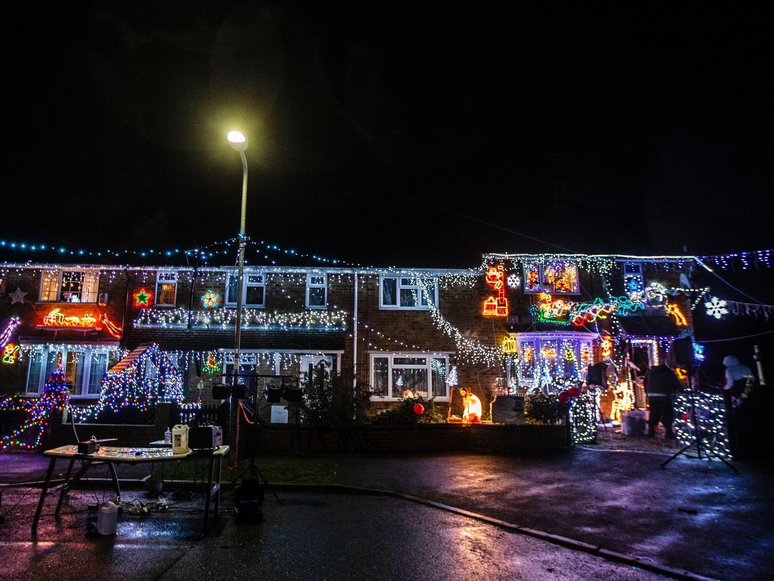The impressive Christmas lights display in Walgrave. Photo: Kirsty Edmonds.