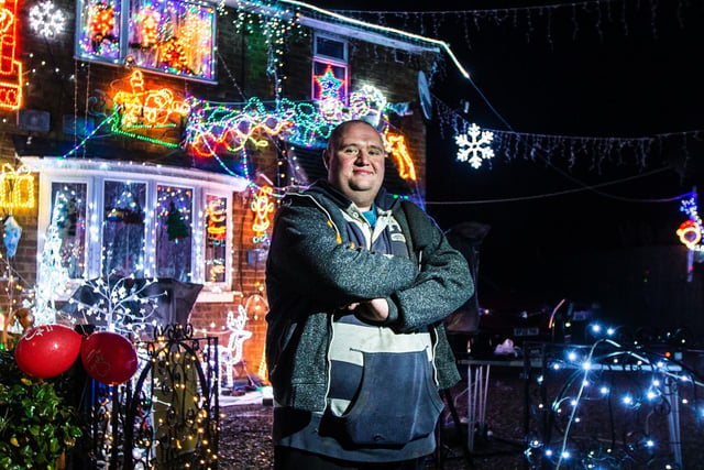 Ashley Matthews says he loves decorating the house every year. Photo: Kirsty Edmonds.
