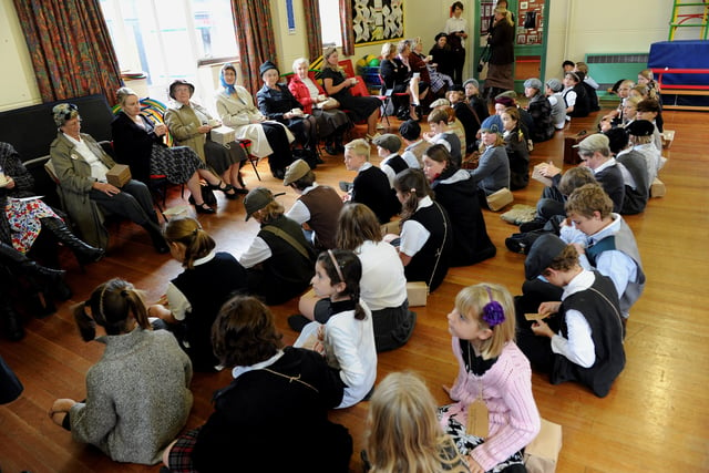 Evacuation day at Eastbrook Primary School in 2010. Pictures: Stephen Goodger
