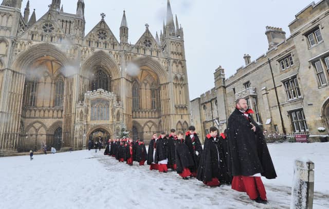 There has been no heavy snowfall in Peterborough this year (all pics taken before social distancing rules)
