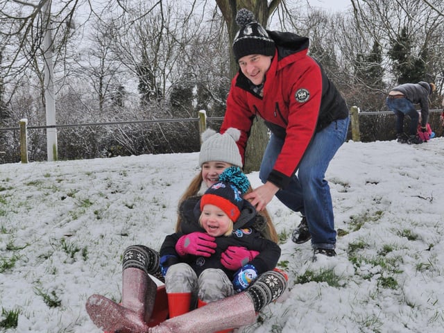 There has been no heavy snowfall in Peterborough this year (all pics taken before social distancing rules)