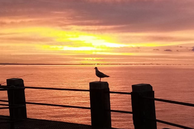Sarah Croft took this picture at sunrise on Worthing Pier