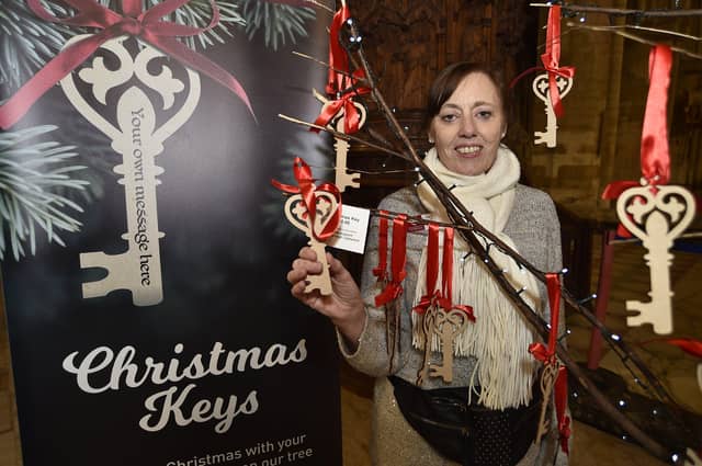 Peterborough Cathedral Christmas market. Rob Marsden from OliveOlive from Woodhurst EMN-200412-122400009
