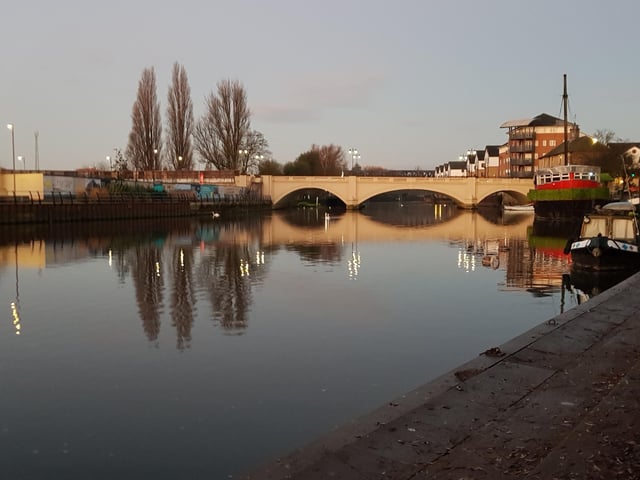 Cathy Fifield a morning view of Town Bridge