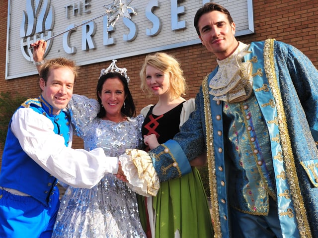 2011: Cinderella Cast: Cathy Murphy as Fairy Godmother, Matt Milburn as Prince Charming, Rebecca Cole as Cinderella, David Martin as Buttons, James Dinsmore & Zach Vanderfelt as The Ugly Sisters, Lawrence Stubbings as Dandini, Lionel Chilcott as Baron Hardup, Kev Lawrence as The Voice of the Clock