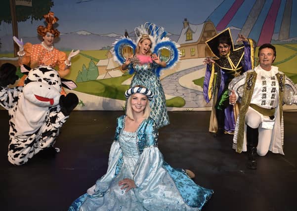 Jack and the Beanstalk panto cast at the Cresset.
Mike Holoway - King Crumble
Phil Norton - Dame Trott
Vanessa Boland - Fairy Liquid
Victoria Jane - Princess Isabelle
Richard Mann - Fleshcreep EMN-201015-175143009