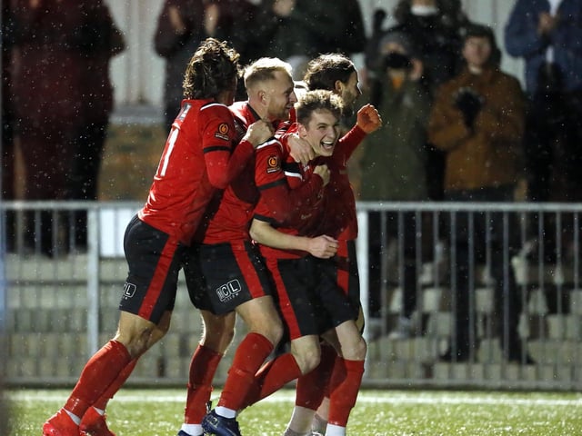 The fans were back at Priory Lane to see Eastbourne Borough beat Dartford 3-1 / Pictures: Lydia and Nick Redman