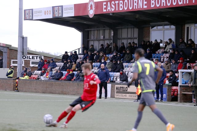 The fans were back at Priory Lane to see Eastbourne Borough beat Dartford 3-1 / Pictures: Lydia and Nick Redman