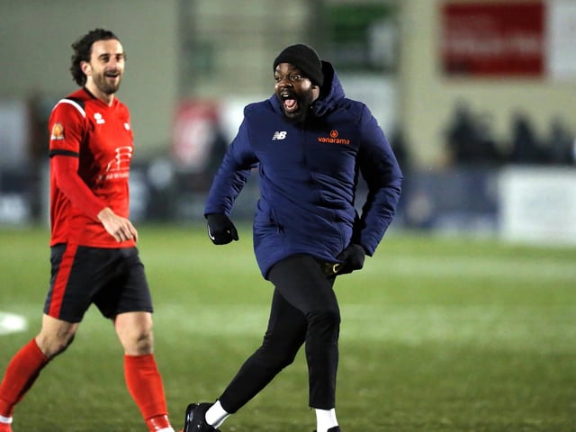 The fans were back at Priory Lane to see Eastbourne Borough beat Dartford 3-1 / Pictures: Lydia and Nick Redman