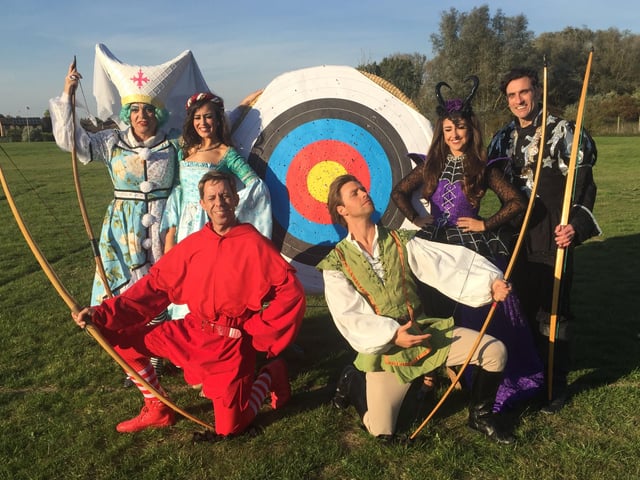 2018 Robin Hood Cast: Nick Cochrane as Will Scarlet, Mitch Hewer as Robin Hood, Laura Wenton as Maid Marian, Isabelle Lock as Pandora, Lawrence Stubbings as the Sheriff of Nottingham, Zach Vanderfelt as Nurse Gertie Glucose, Peter McCrohon as Friar Tuck, George Dee as Little John, Daniel Urch as Alan A Dale